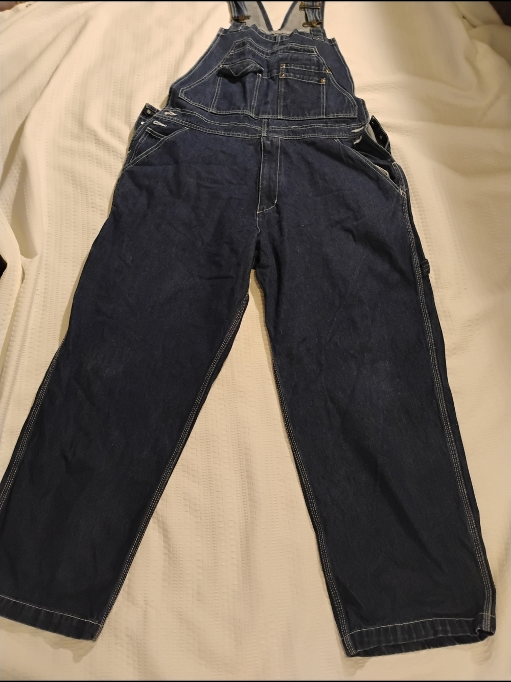 Wolverine Dark Blue Men's Relaxed Jeans Overalls Large/30